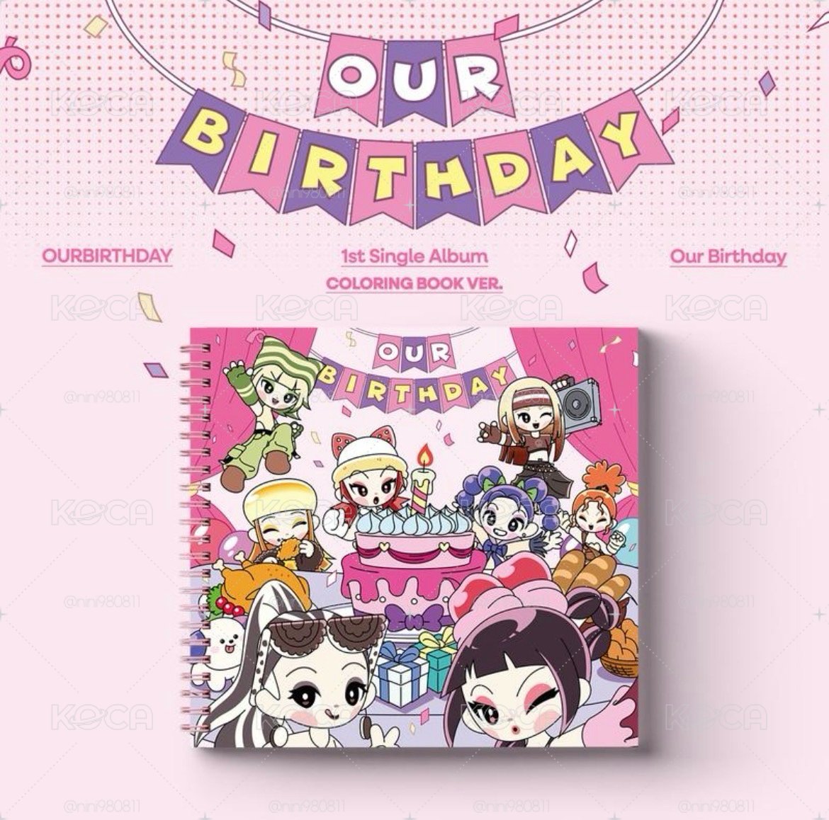 OURBIRTHDAY 韓一單 Our Birthday COLORING BOOK ver. 全新未拆專