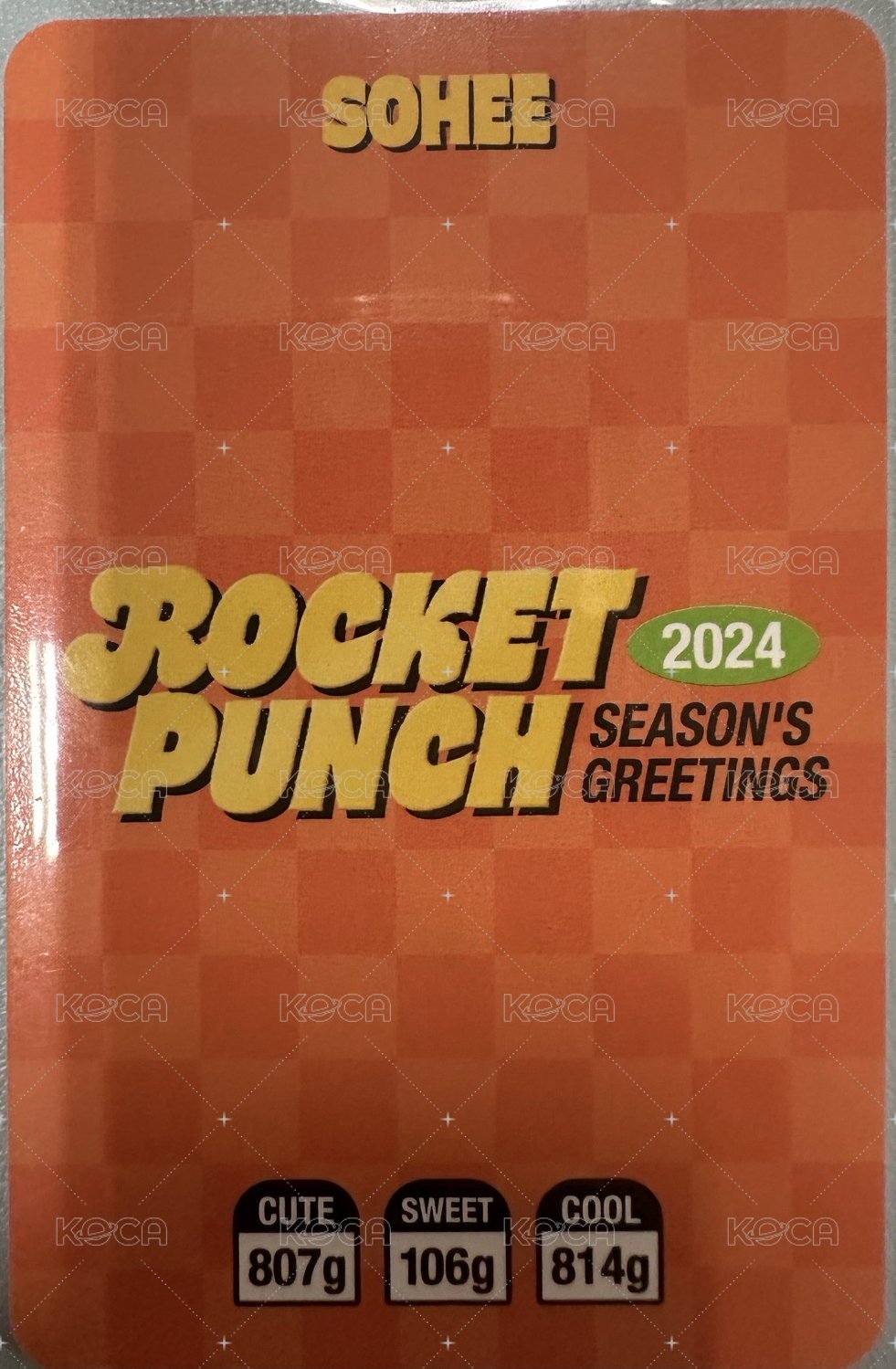 年曆卡 ROCKET PUNCH 2024 season’S GREETING 背面