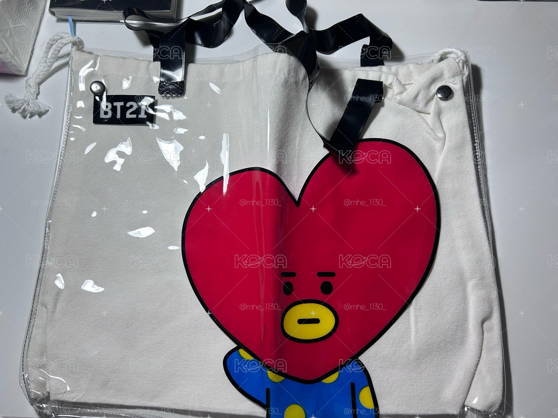 TATA 透明 PVC 二合一果凍托特包