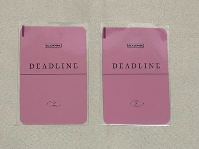Blackpink DEADLINE dmm A 特典卡