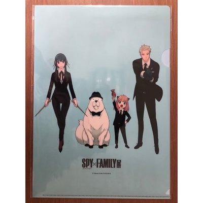 日本帶回 全新 2023 間諜家家酒 SPY×FAMILY展 東京松屋銀座 A4 單層資料夾 - 家族