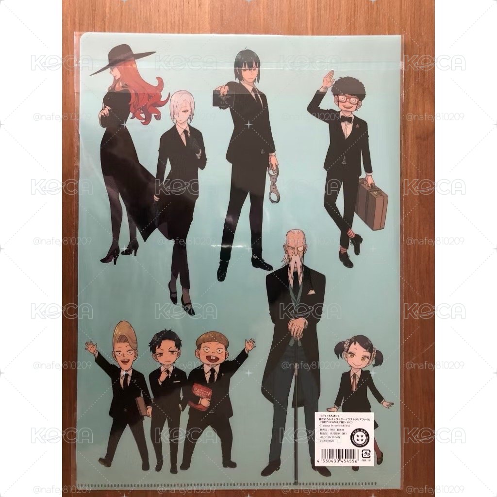 日本帶回 全新 2023 間諜家家酒 SPY×FAMILY展 東京松屋銀座 A4 單層資料夾 - 家族