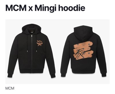 🫡現貨 MCM x MINGI 旼琦 fix on 聯名外套/連帽外套 XL號（over size🤟🏻）