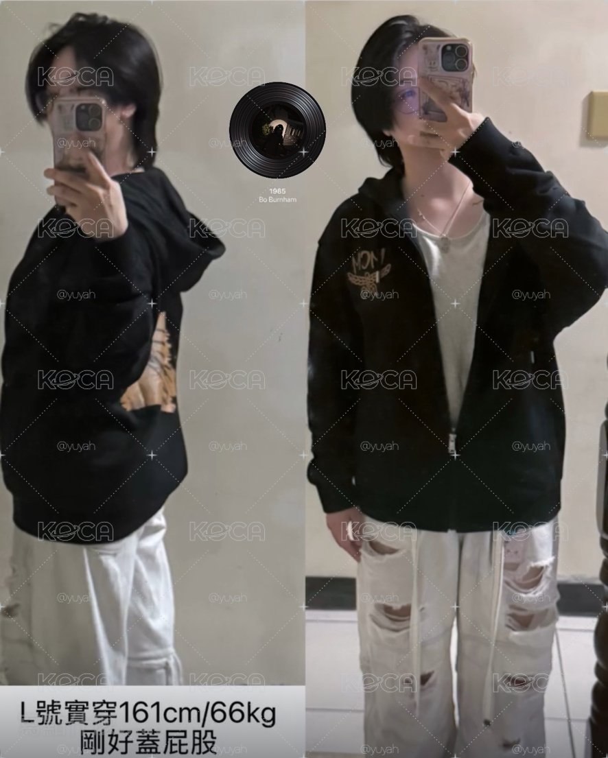 🫡現貨 MCM x MINGI 旼琦 fix on 聯名外套/連帽外套 XL號（over size🤟🏻）