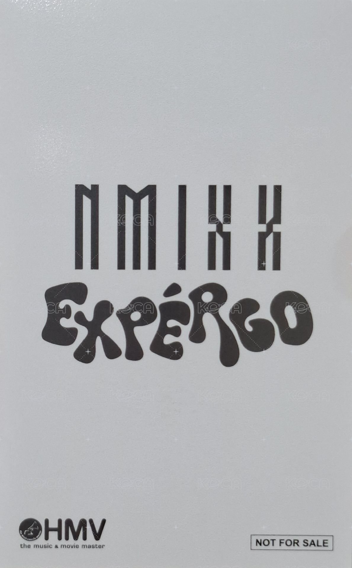 expérgo hmv 預售 特典卡  背面