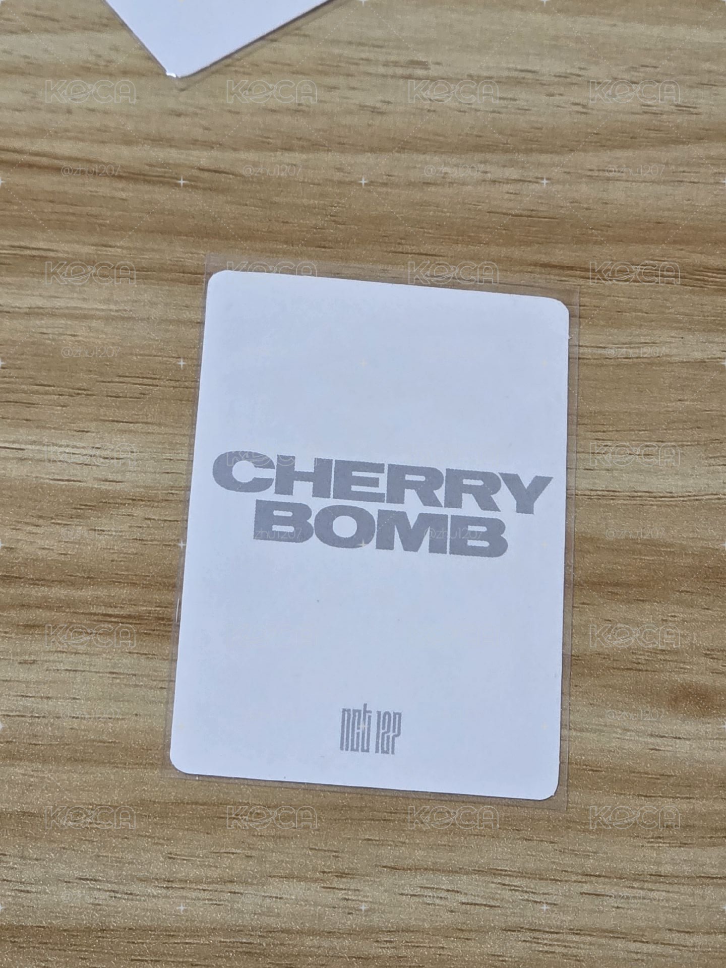 思成 NCT 127 Cherry boom 貼紙卡 一組