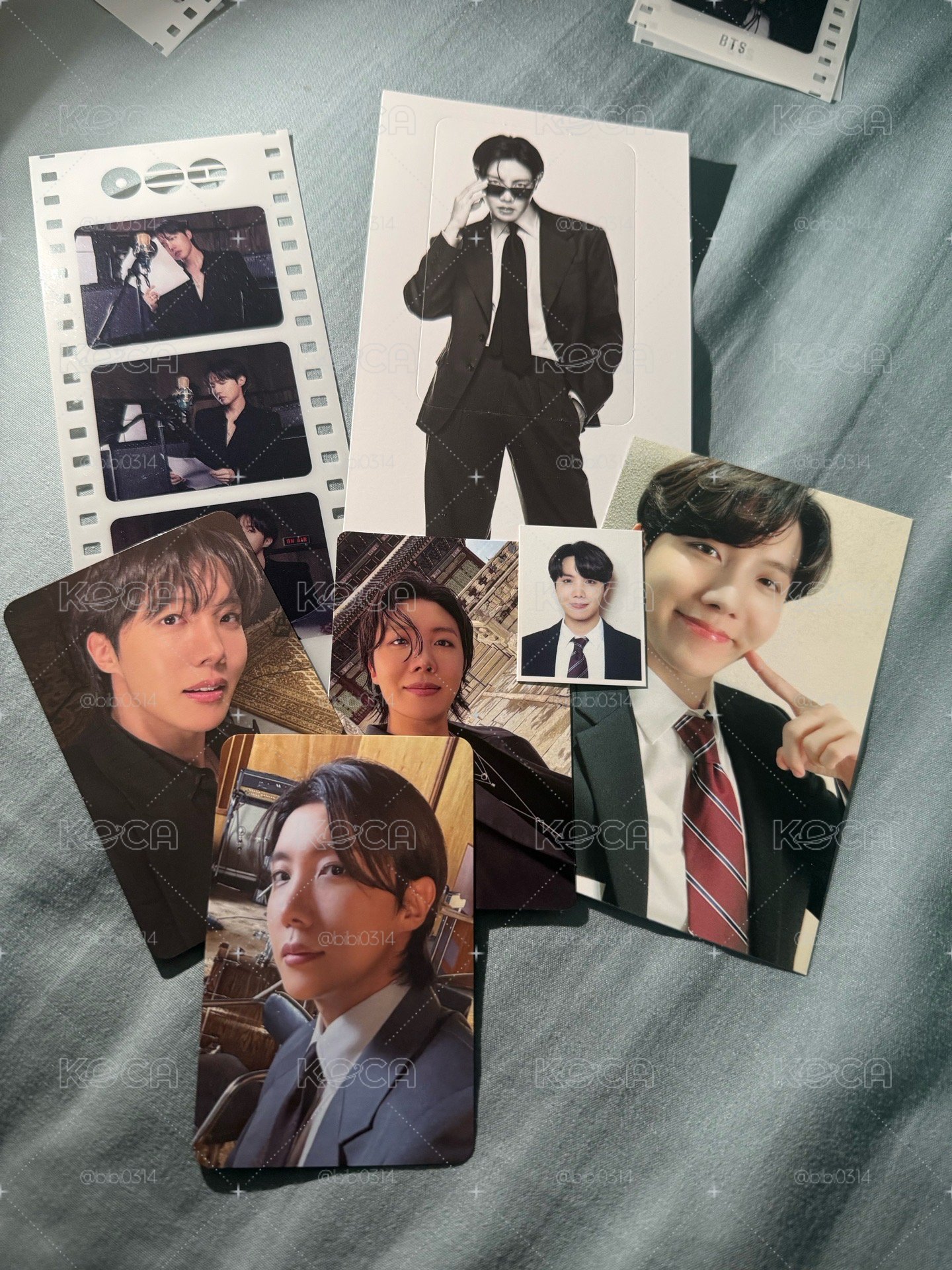 J-Hope小卡～八期會員禮證件照、四代手燈小卡