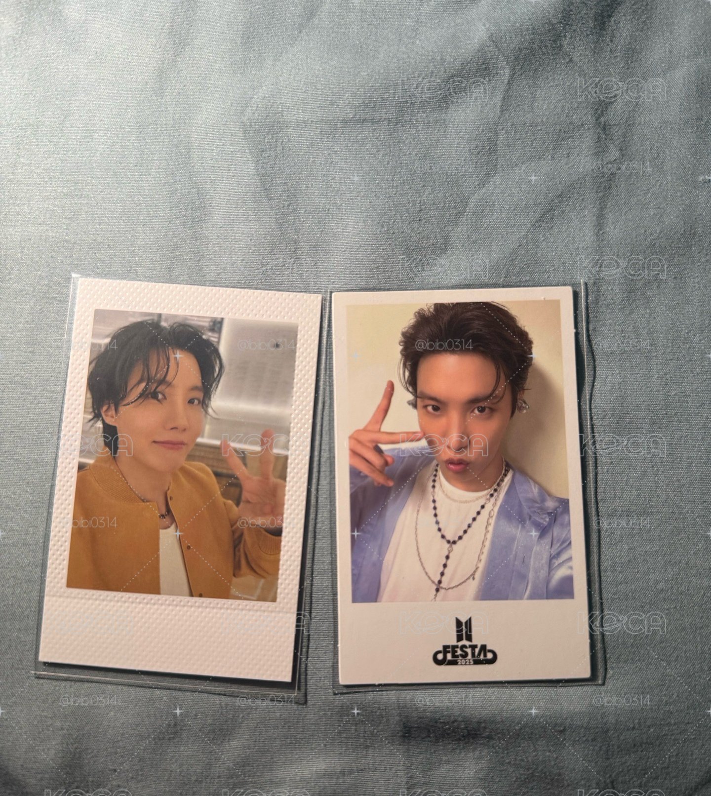 J-Hope小卡～八期會員禮證件照、四代手燈小卡