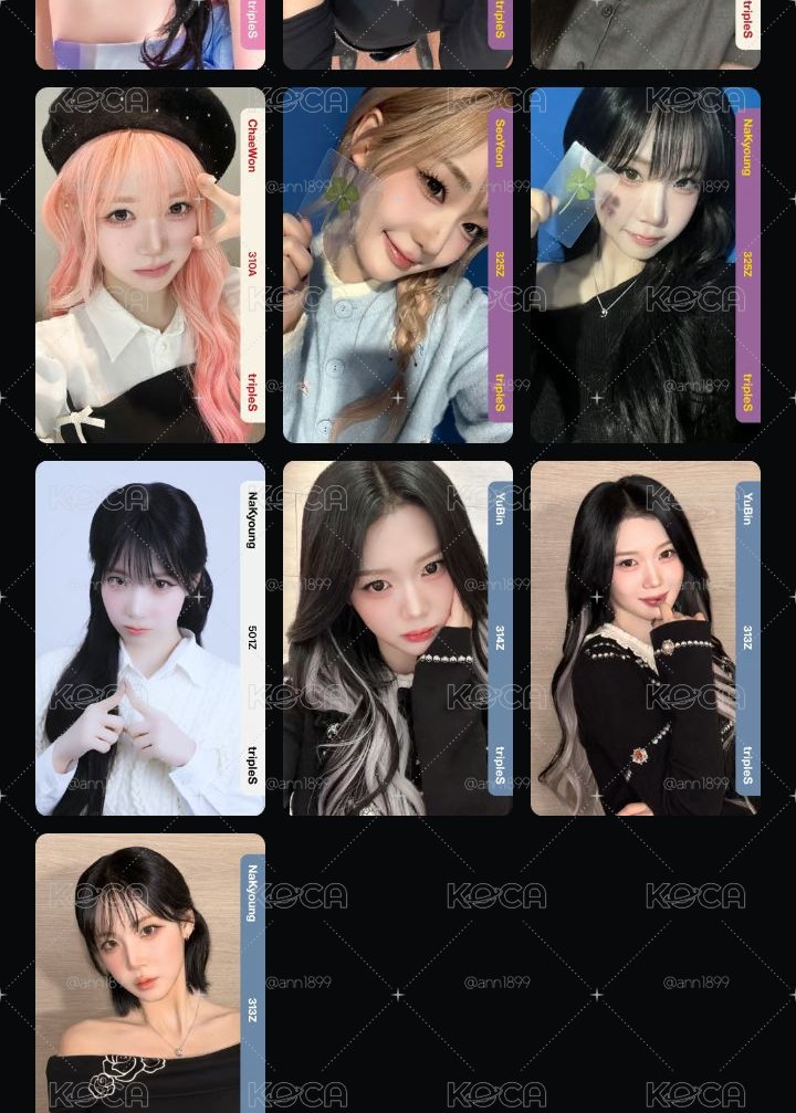 tripleS 電子卡 BB季