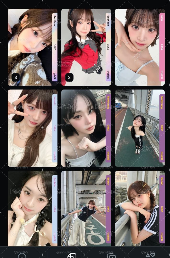tripleS 電子卡 BB