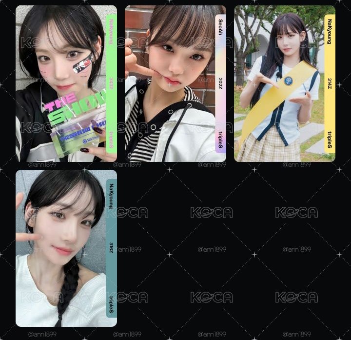 tripleS 電子卡 CC、D、E季