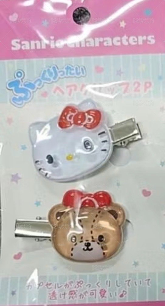 水晶夾-KITTY&🐻