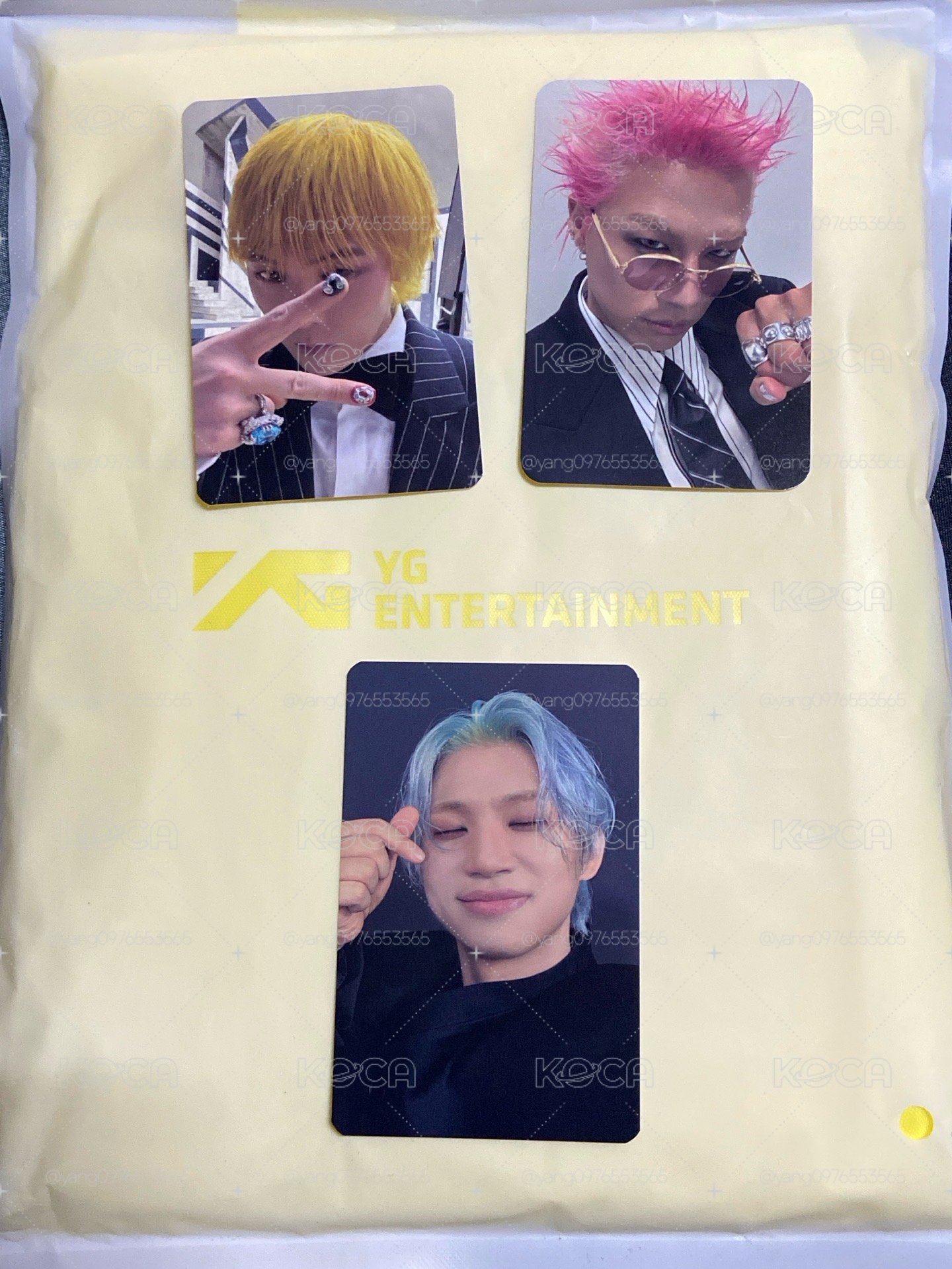 bigbang高陽會員禮小卡一套