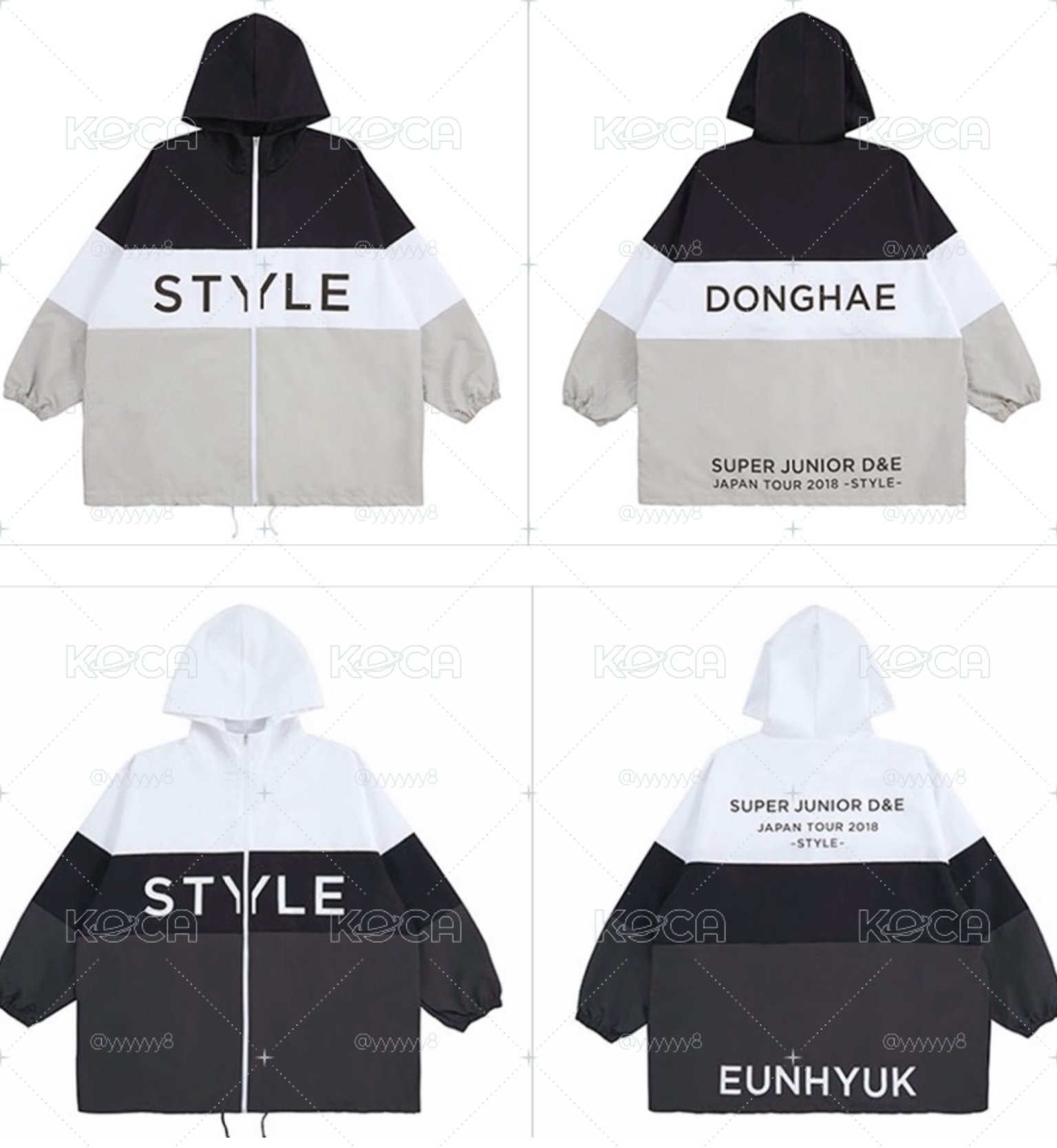 SUPER JUNIOR-D&E JAPAN TOUR 2018 STYLE 日巡 三巡 風衣外套 李東海 李赫宰