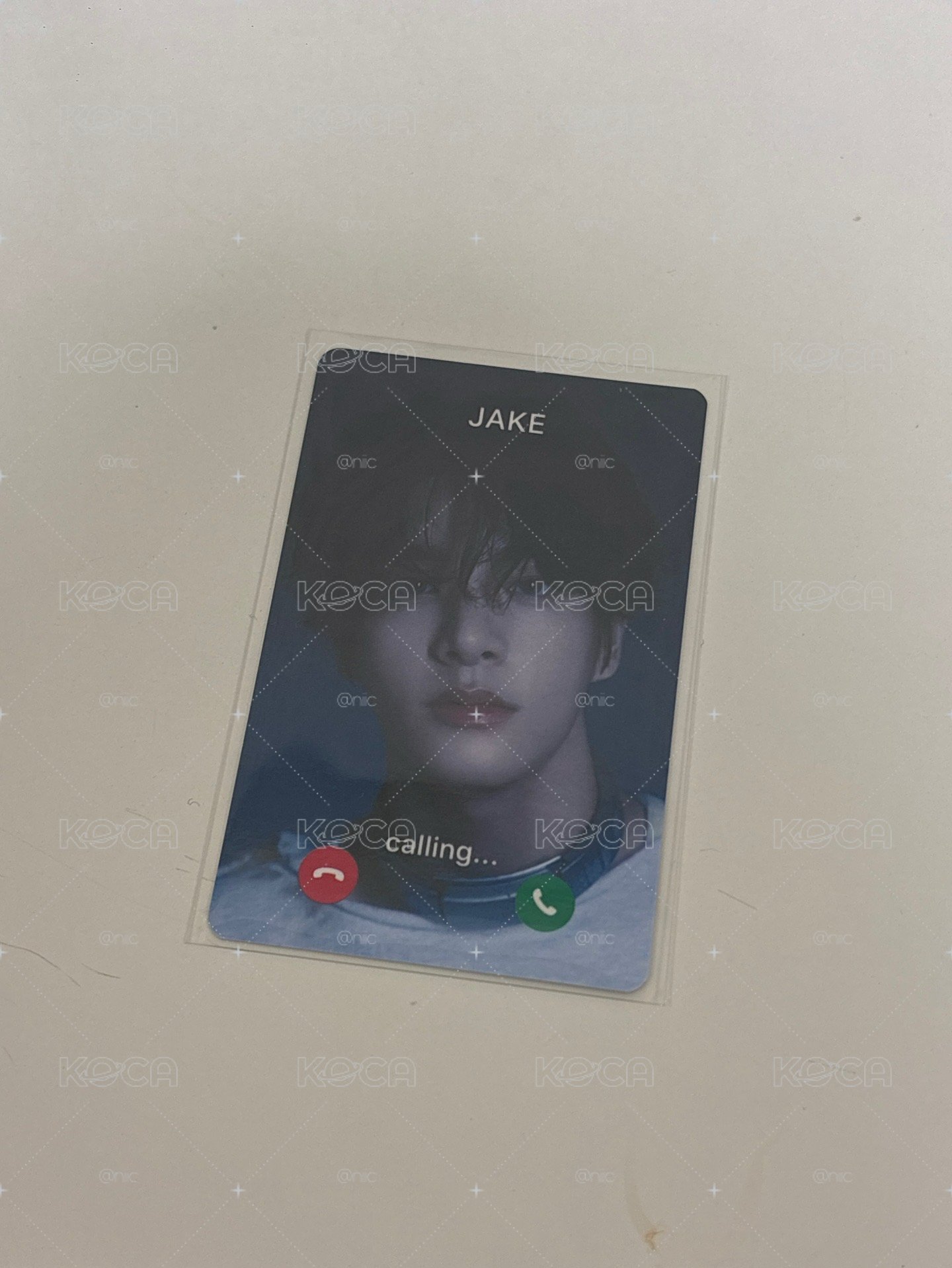 enhypen jake迷六 日咖 抽選卡 moshi語音電話卡