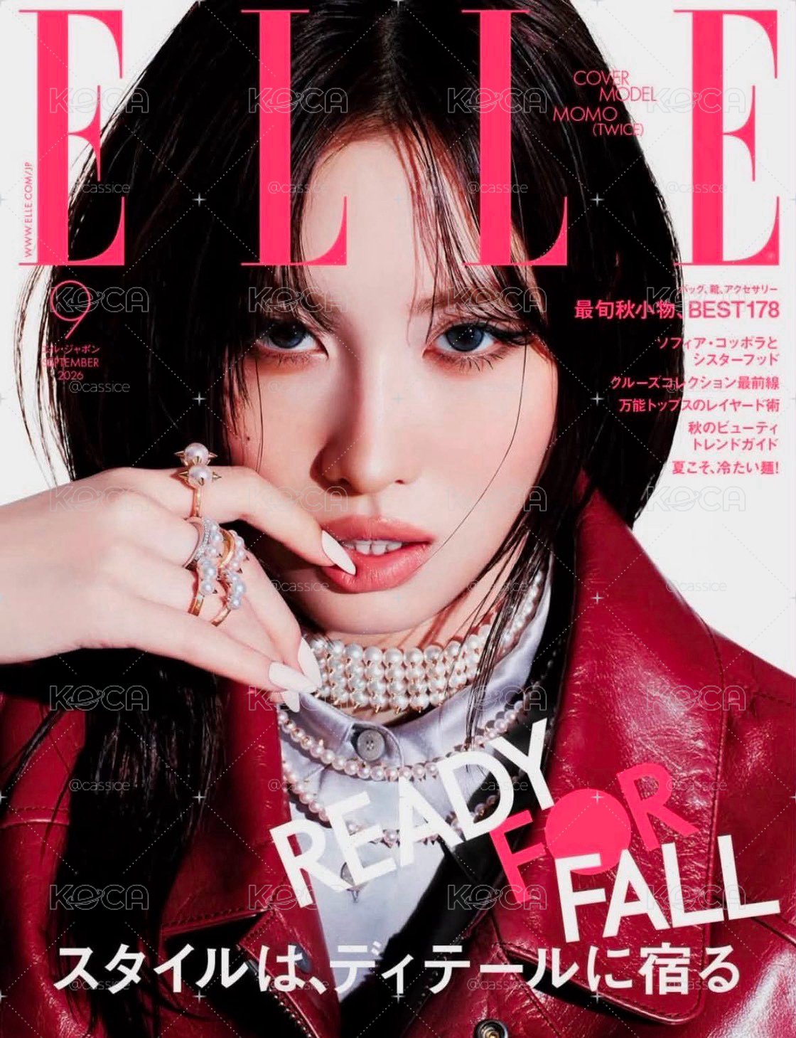ELLE JAPON 9月號雜誌 MOMO封面 