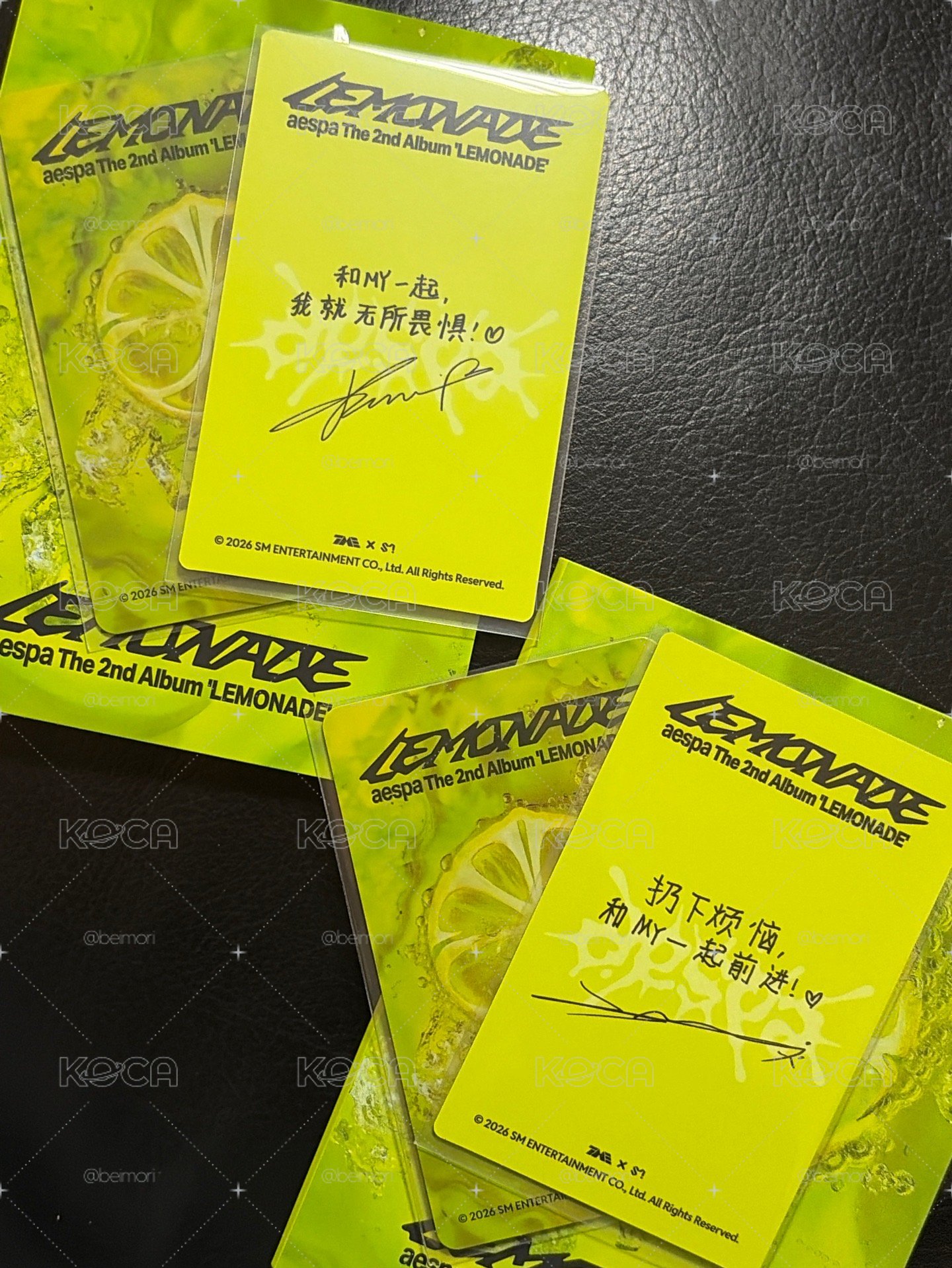 Lemonade 中文卡背 QQ音樂 數位專 柚冬