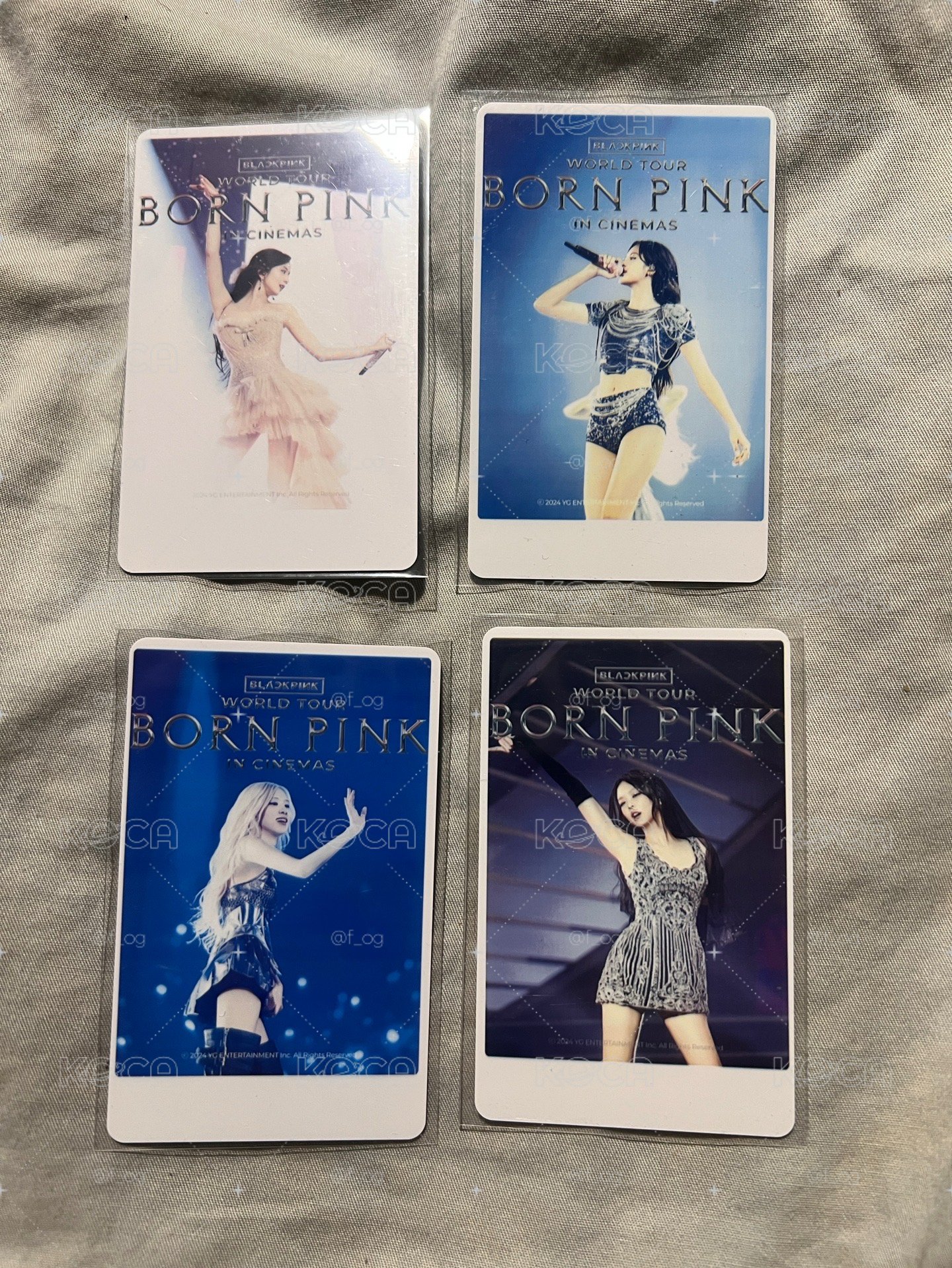 Born Pink 8週年 韓國電影卡 4張不拆