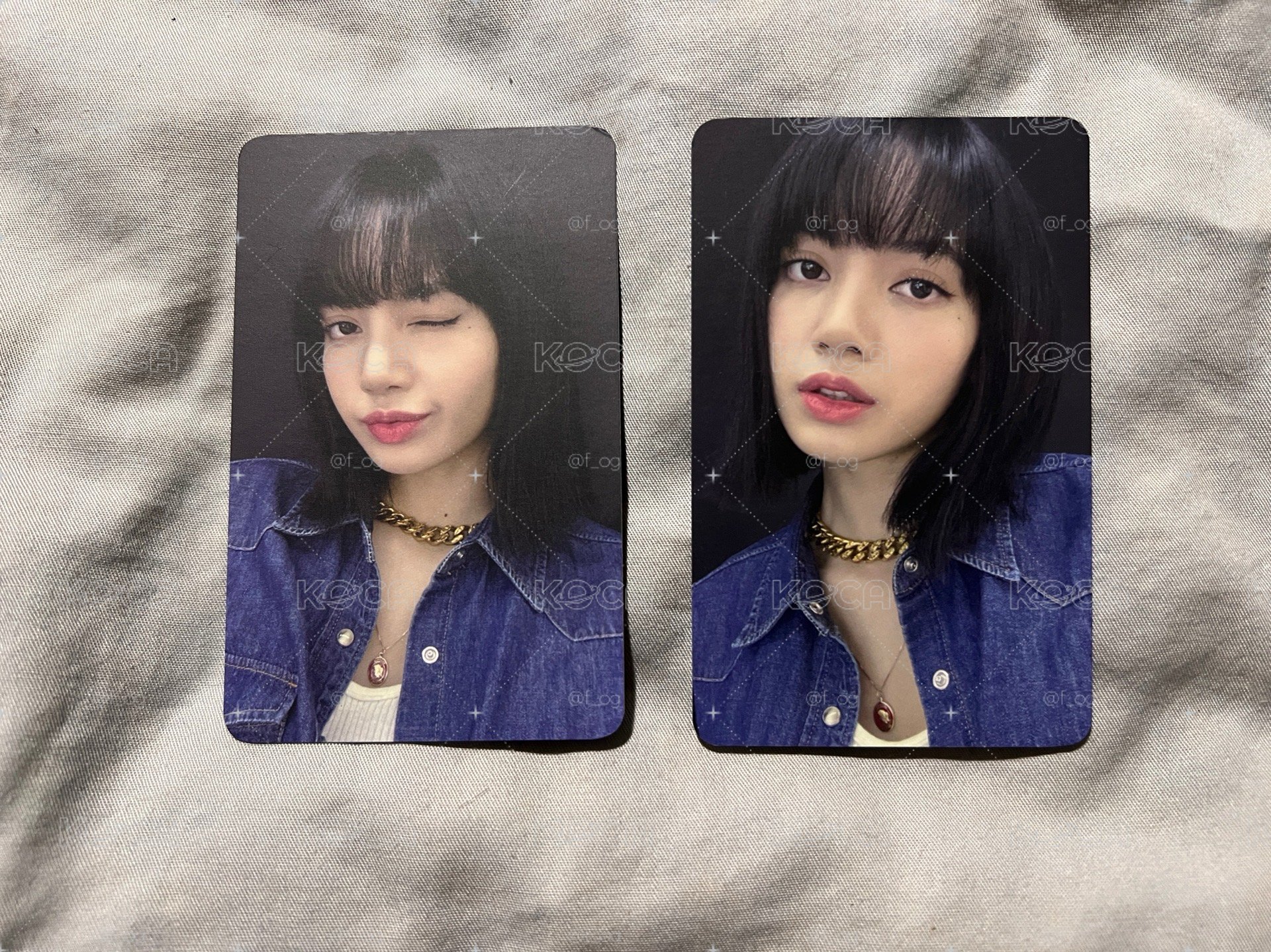 Blackpink How You Like That Lisa K4特典 牛仔莎兩張不拆