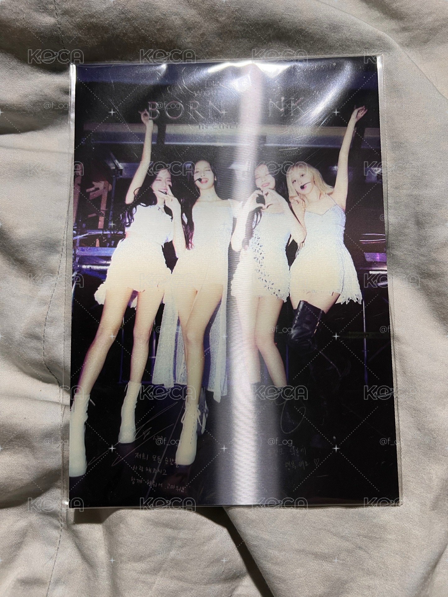 Blackpink 8週年電影 變化明信片