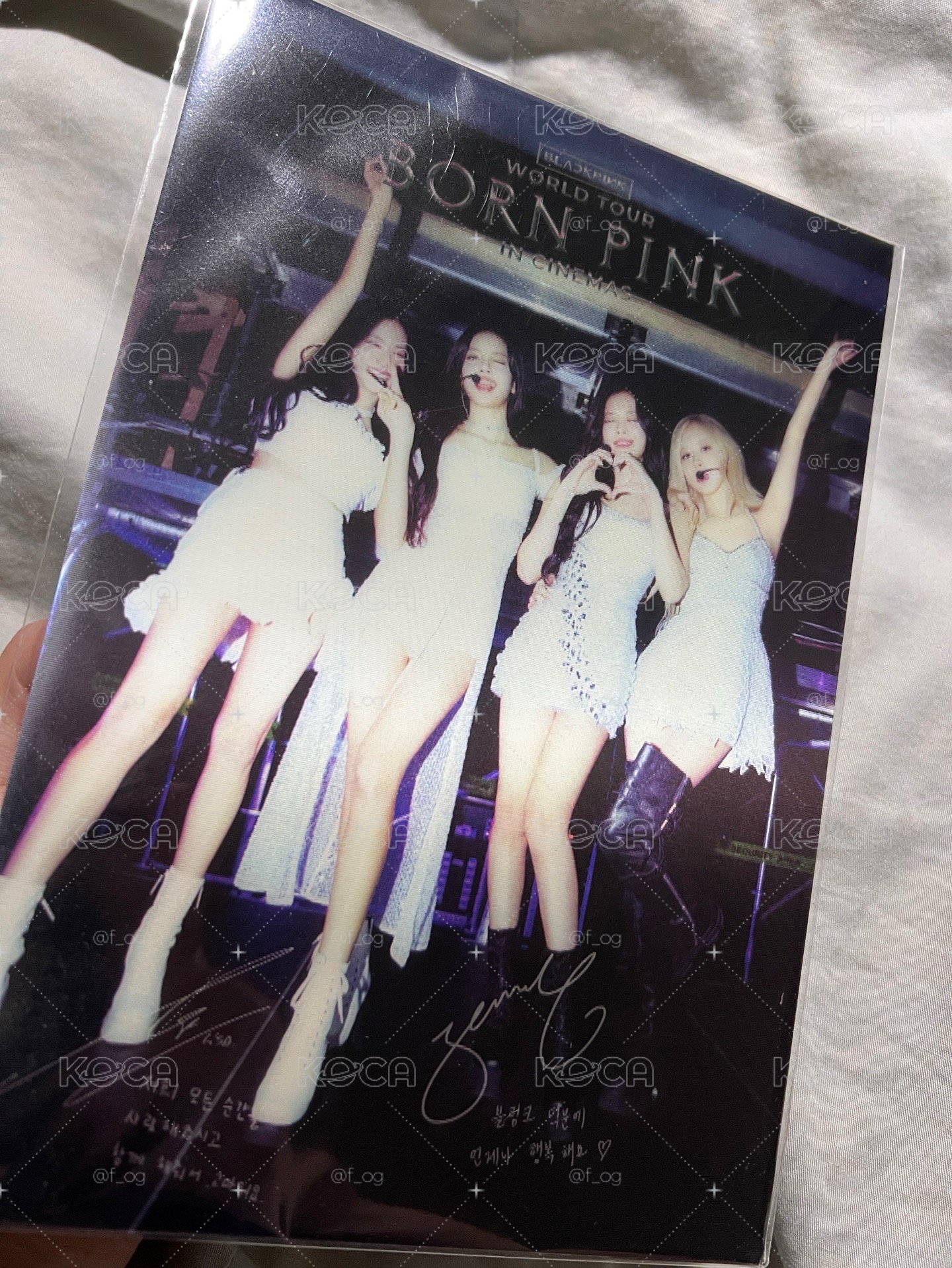 Blackpink 8週年電影 變化明信片