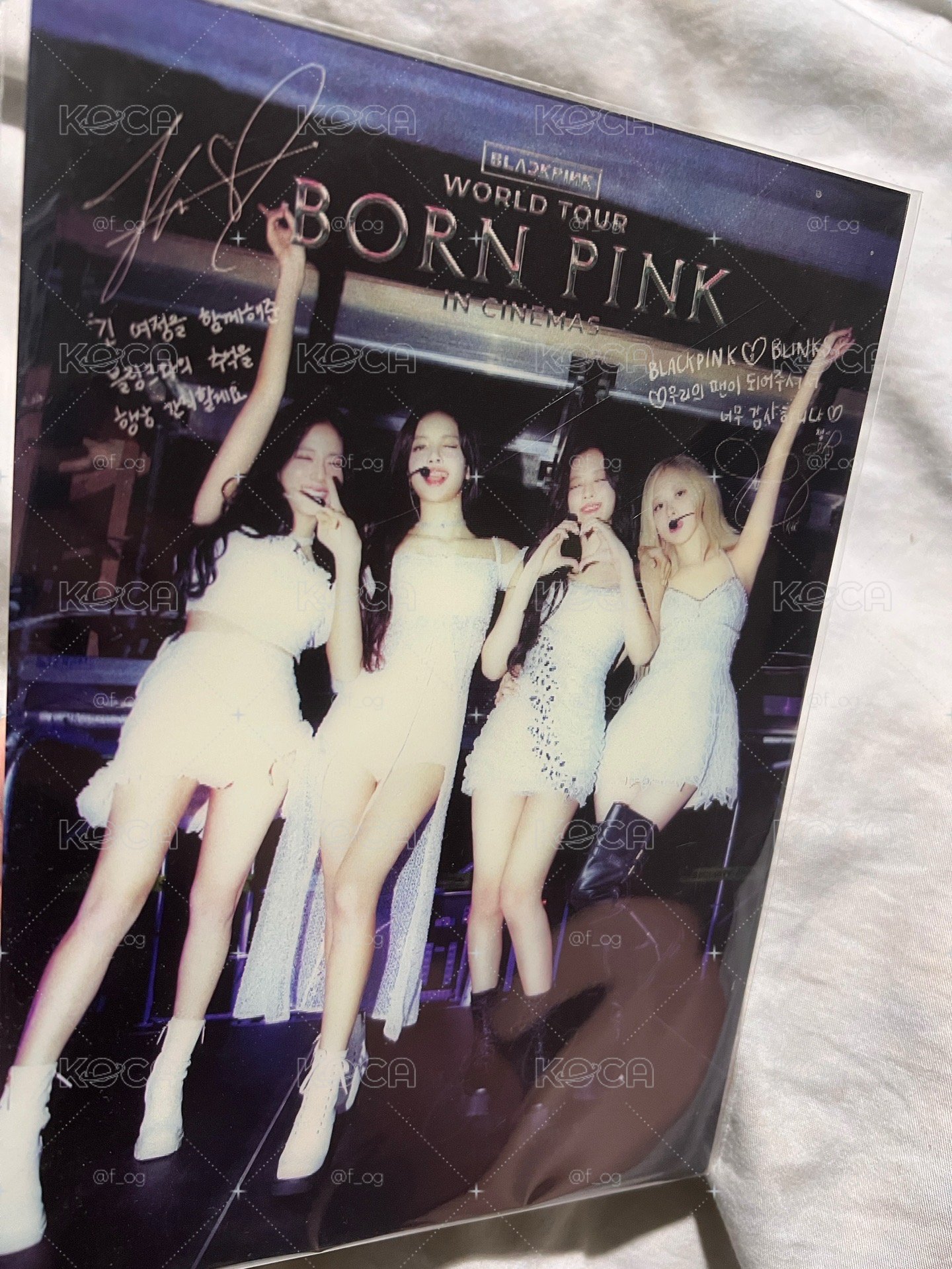 Blackpink 8週年電影 變化明信片