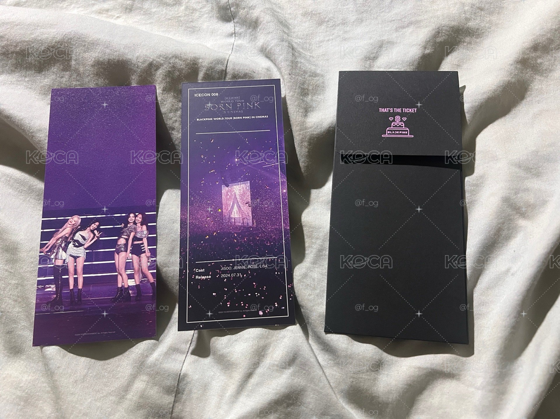 Blackpink 8週年電影票根