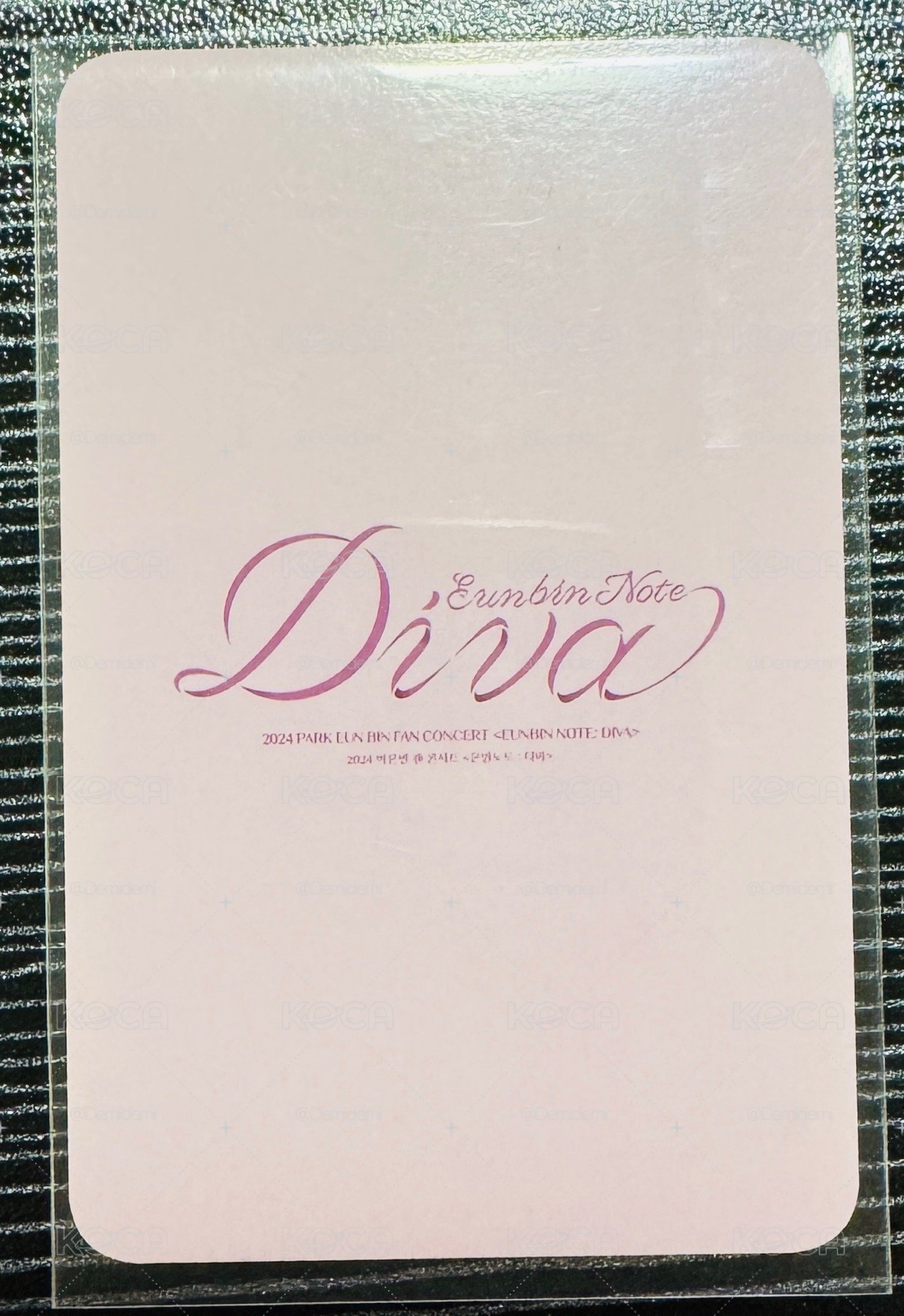 Diva演唱會電影 電影院入場卡（無表情款）