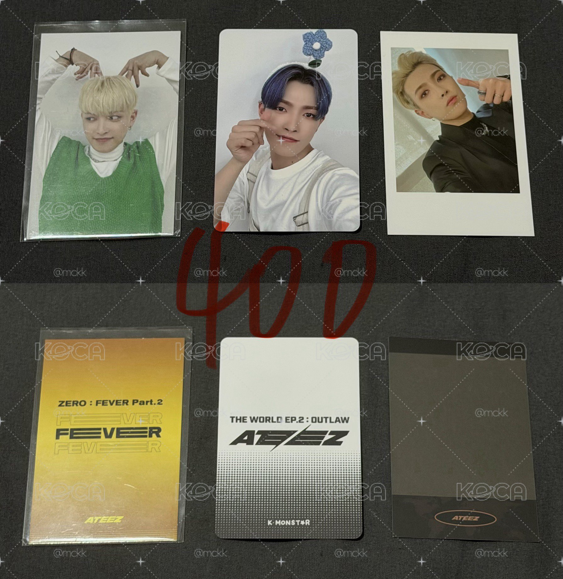 ATEEZ 弘中 mp簽售卡 大愛心