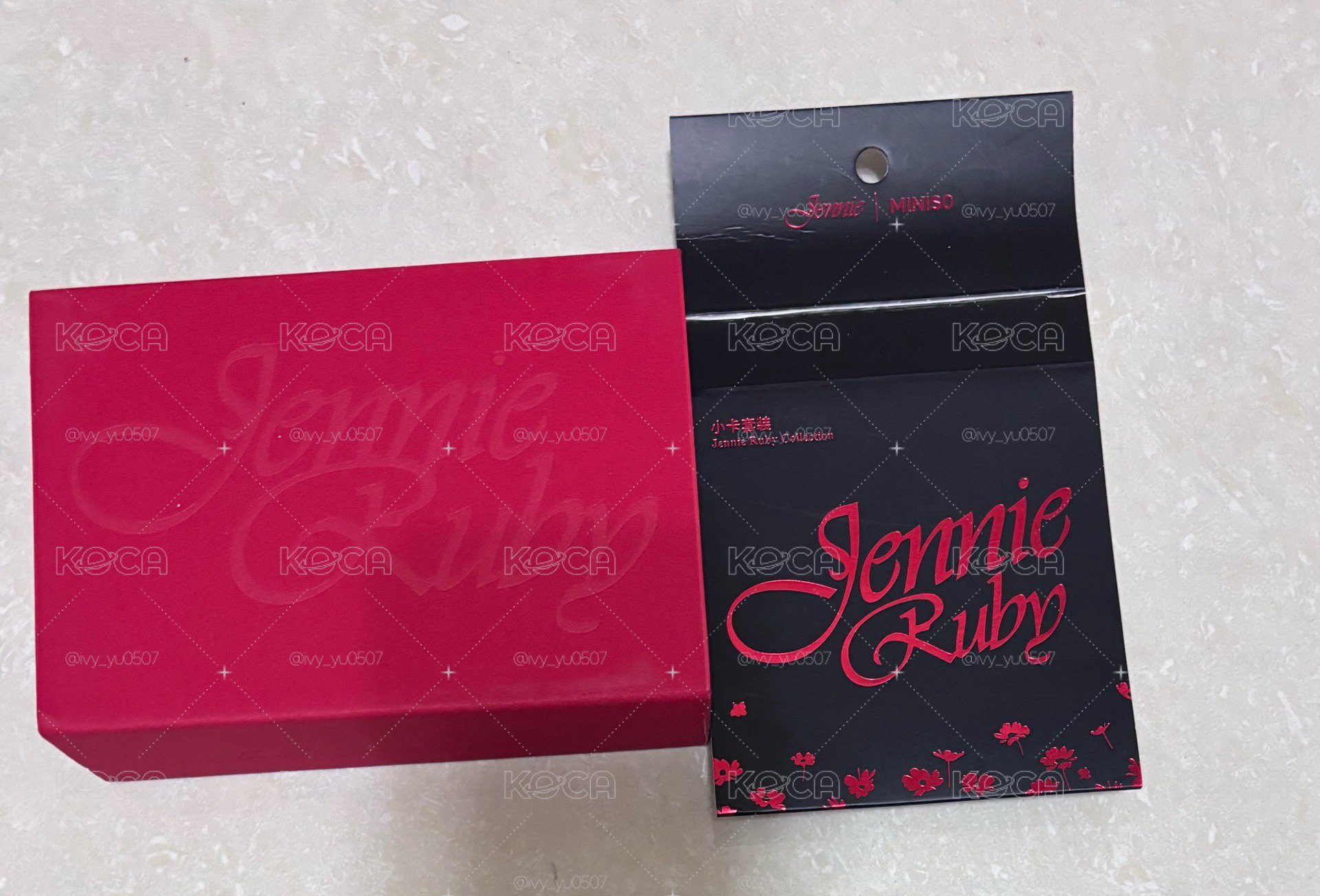 Blackpink Jennie miniso 名創聯名 盒裝小卡