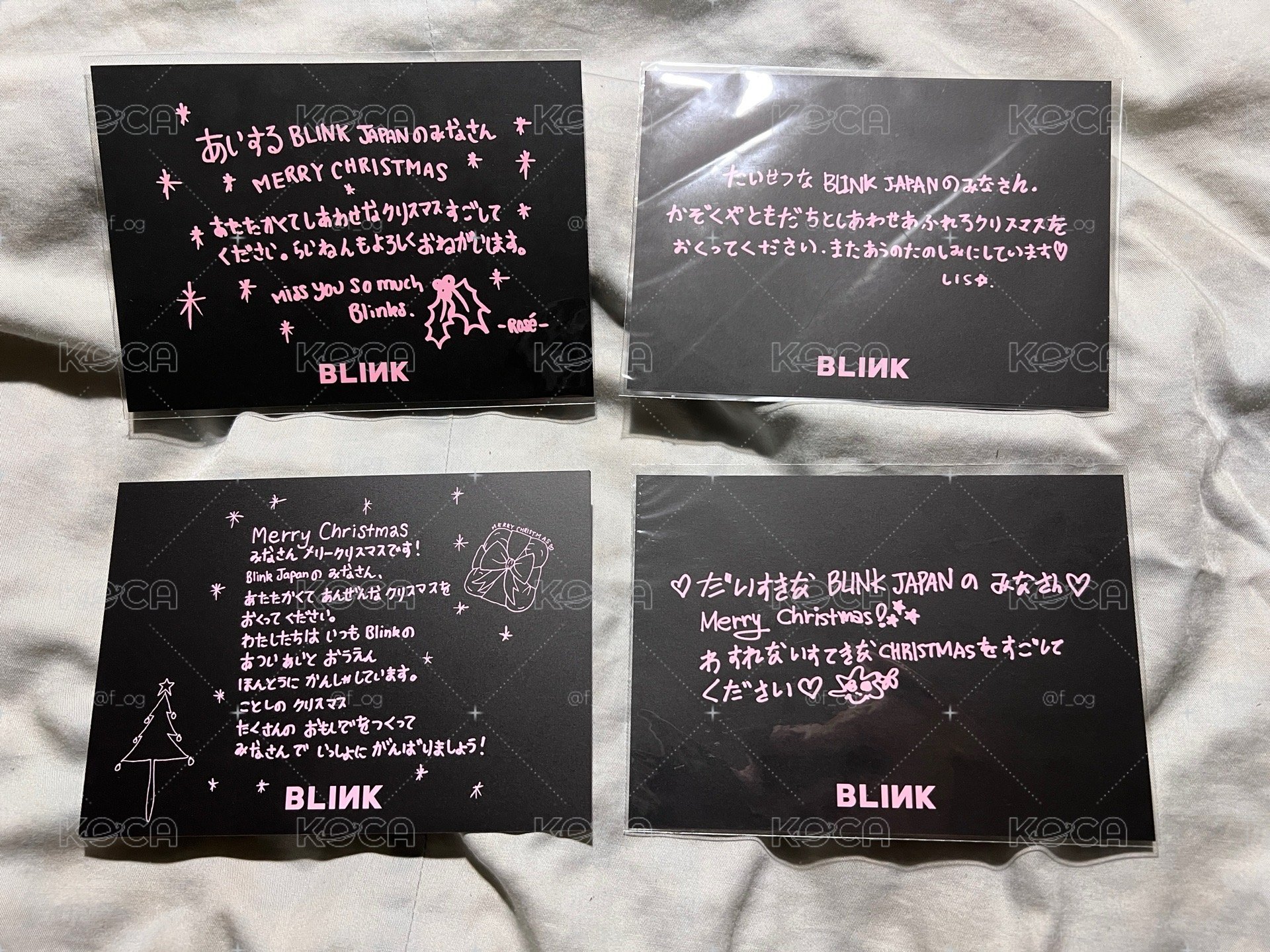 Blackpink 日本手寫明信片 （2019 2020都有）