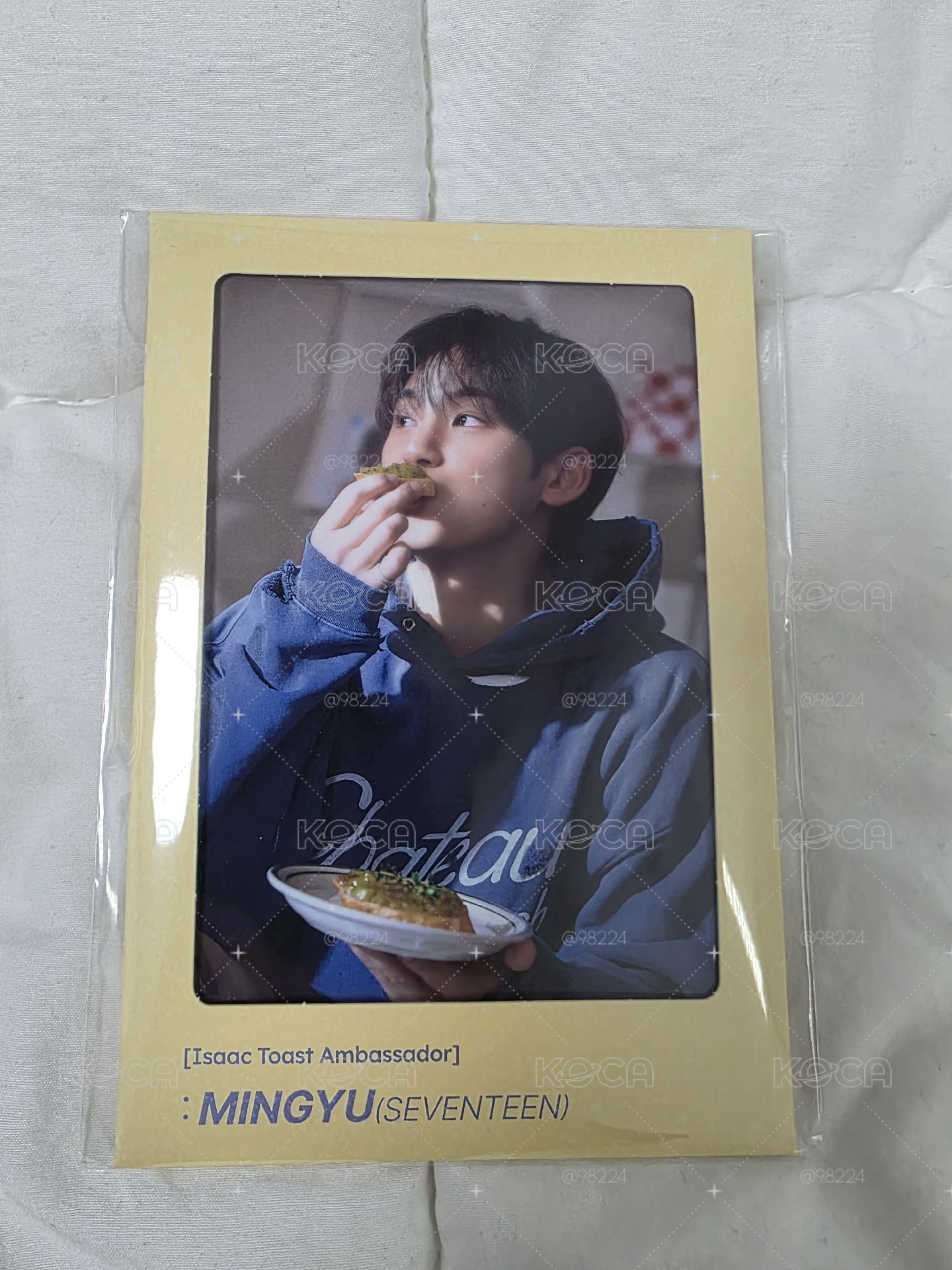 MINGYU 金珉奎 代言 isaac toast 代言卡 