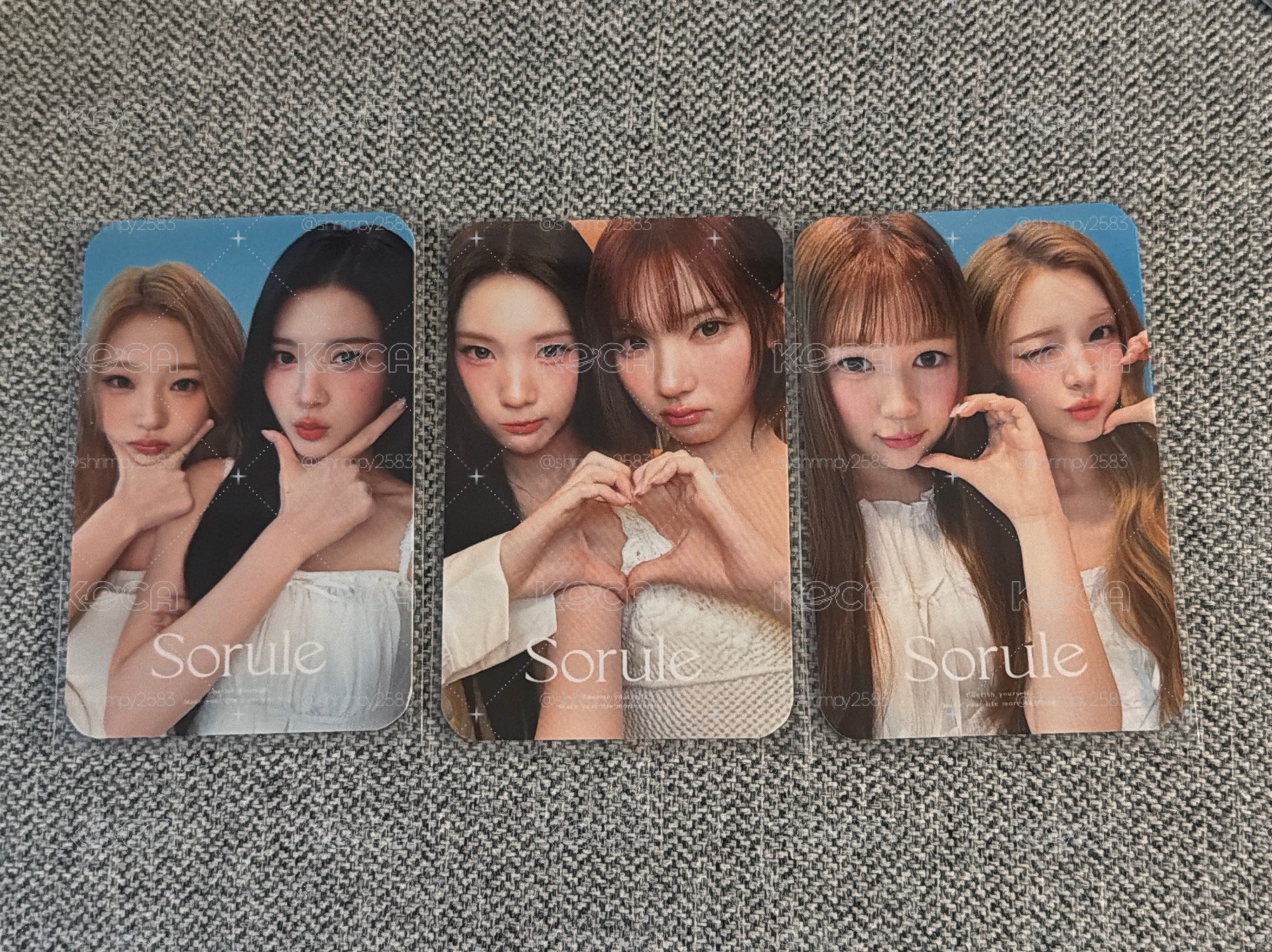 Hearts2Hearts Sorule 代言雙人卡
