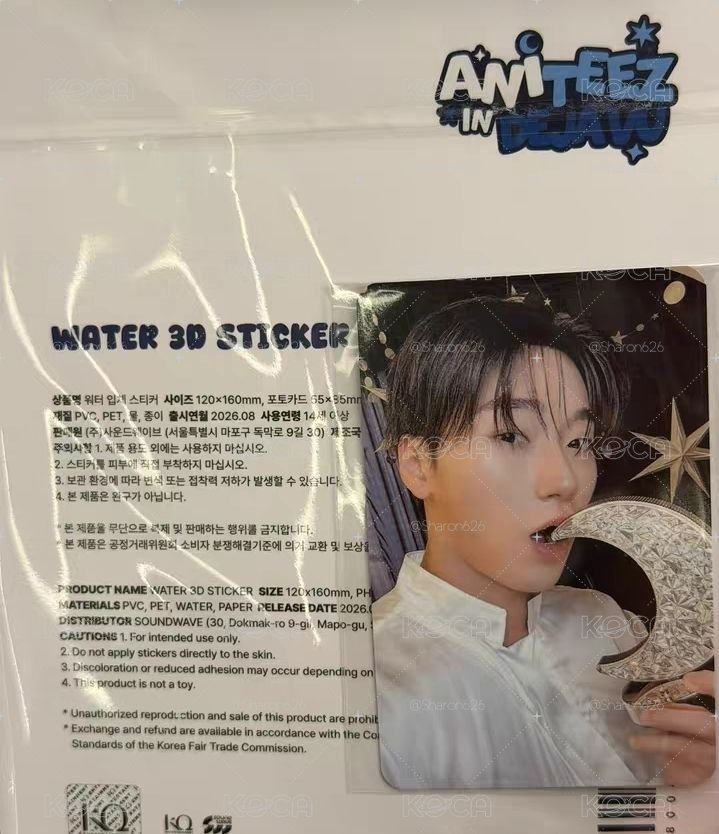 傘ANITEEZ IN Deja Vu 周邊卡 WATER 3D STICKER