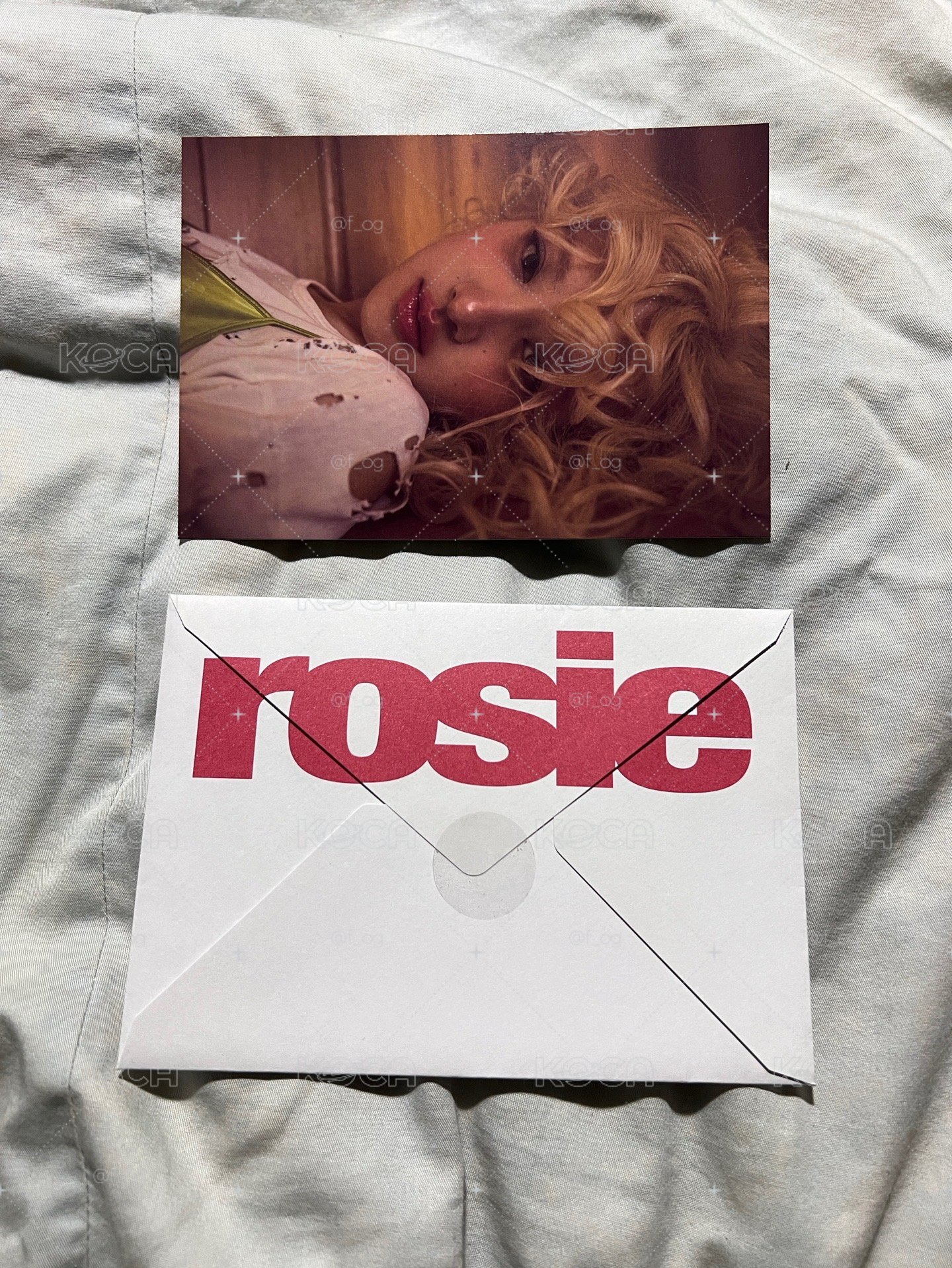 rosie明信片含信封