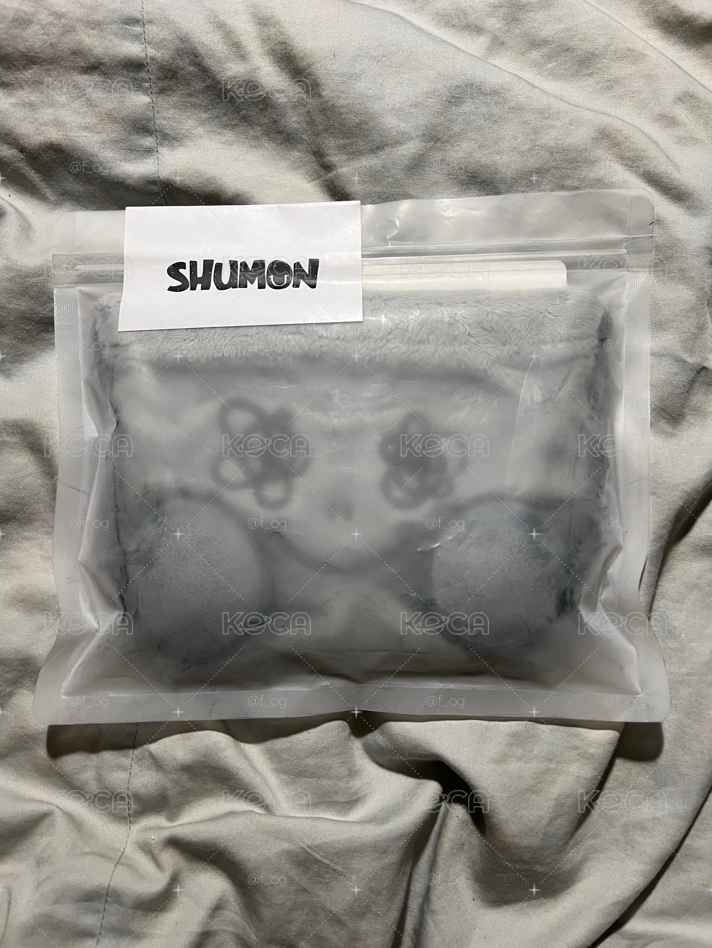 Jisoo SHUMON灰塵束口袋 全新未拆