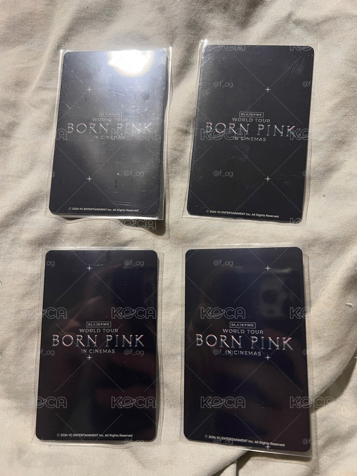 Born Pink 8週年電影卡4張不拆