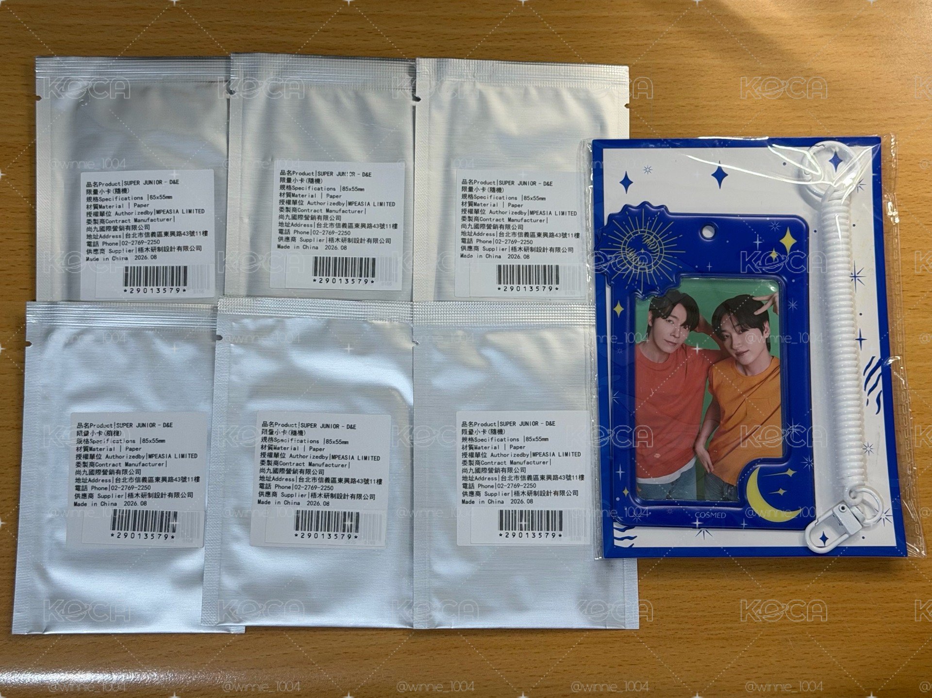 SJ D&E 康是美 六包未拆隨機小卡 & 全新未拆卡套