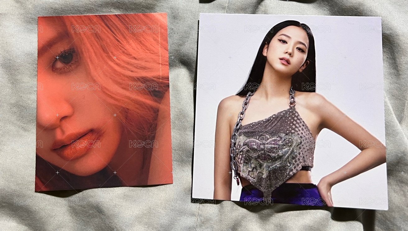 Rosé傷妝卡（背有手寫字）+Jisoo Born Pink kit方卡