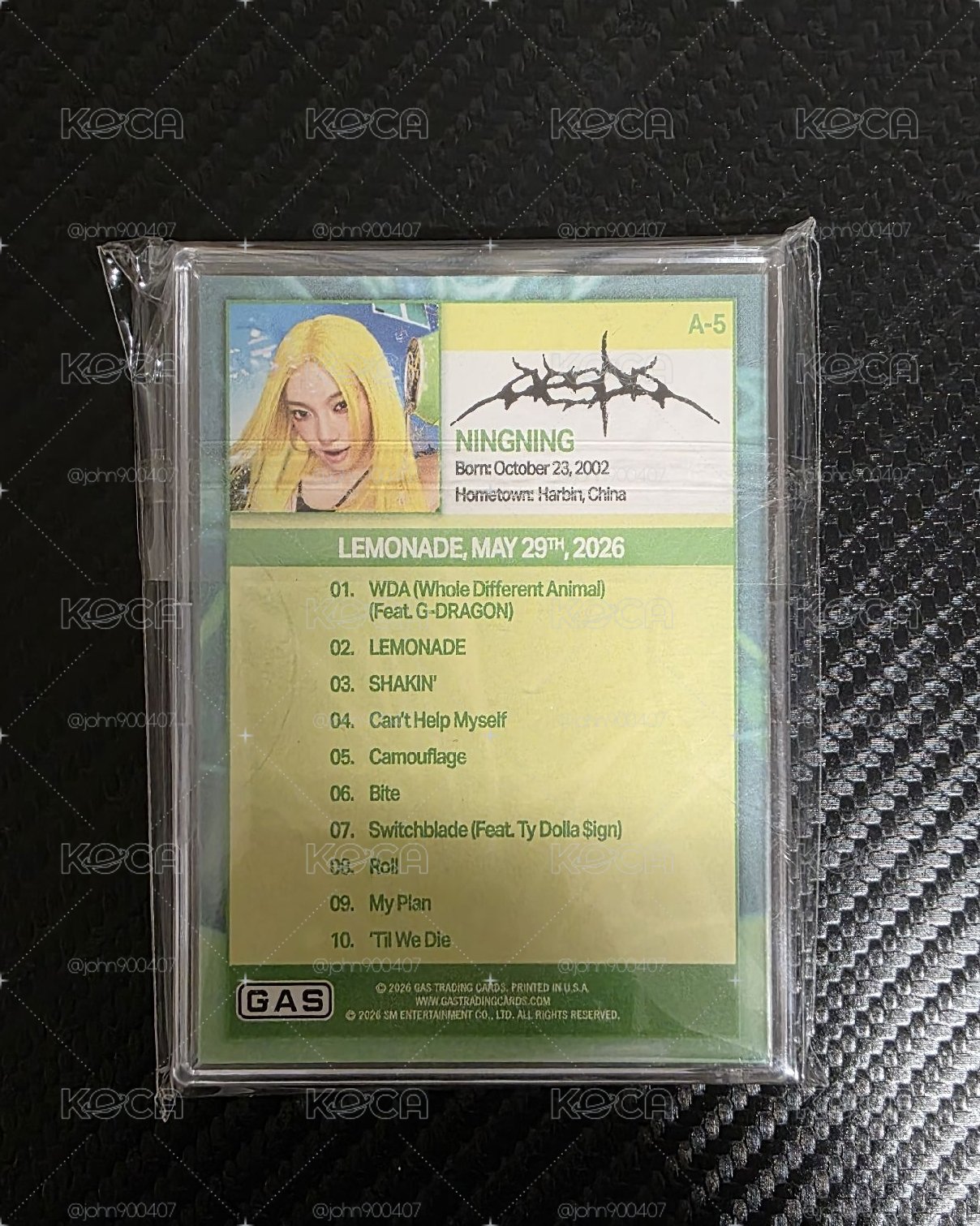 aespa × GAS TRADING CARDS普通版