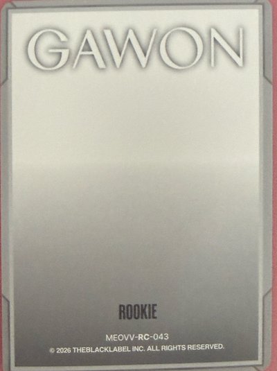 全新Gawon ROOKIE收藏卡