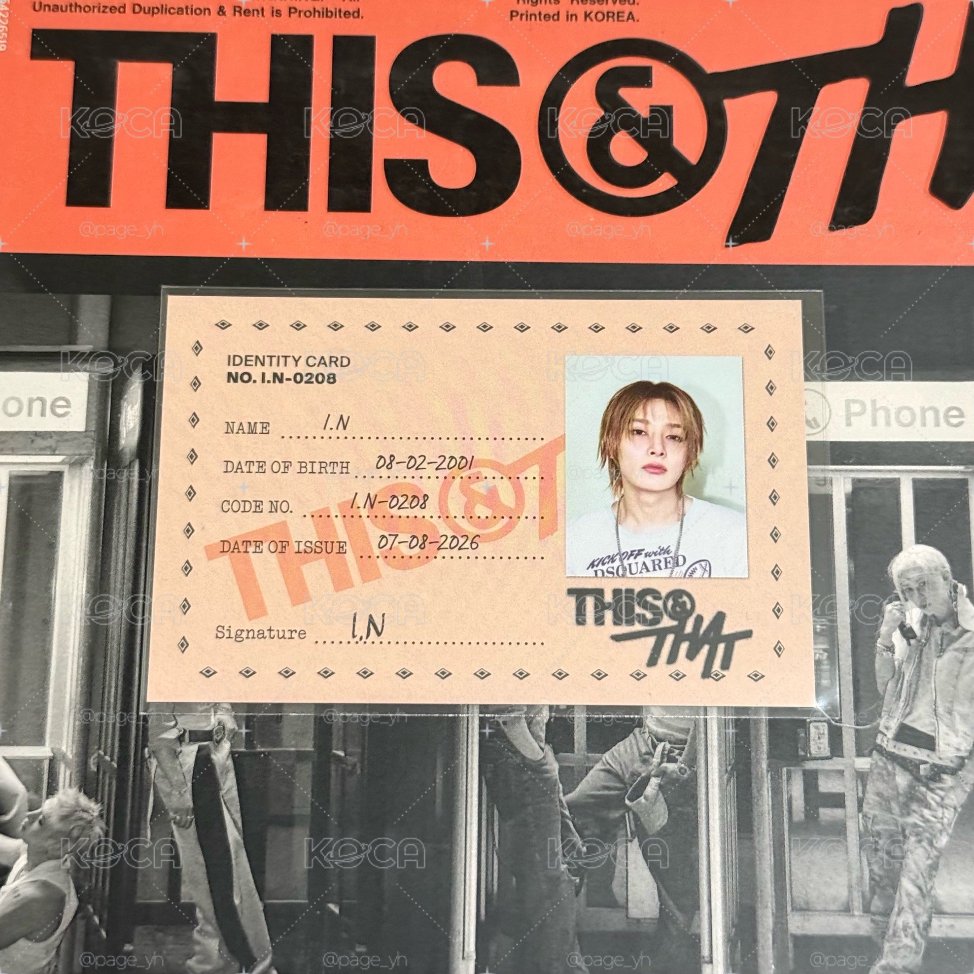 THIS & THAT 專輯卡 THAT ver. ID卡-寅
