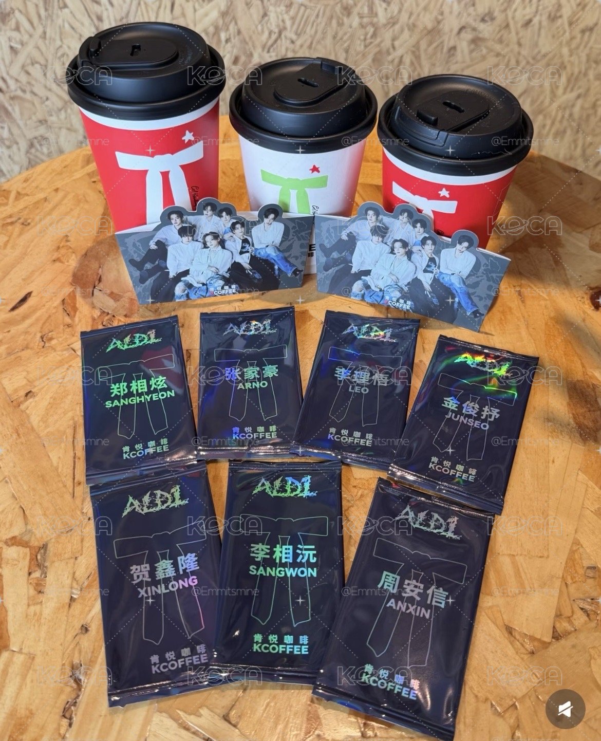 【預】【實拍 請看詳細】ALD1  限定聯名小卡 肯悅咖啡 李相沅  金俊抒  李理悟 張家豪 賀鑫隆周安信鄭相炫 