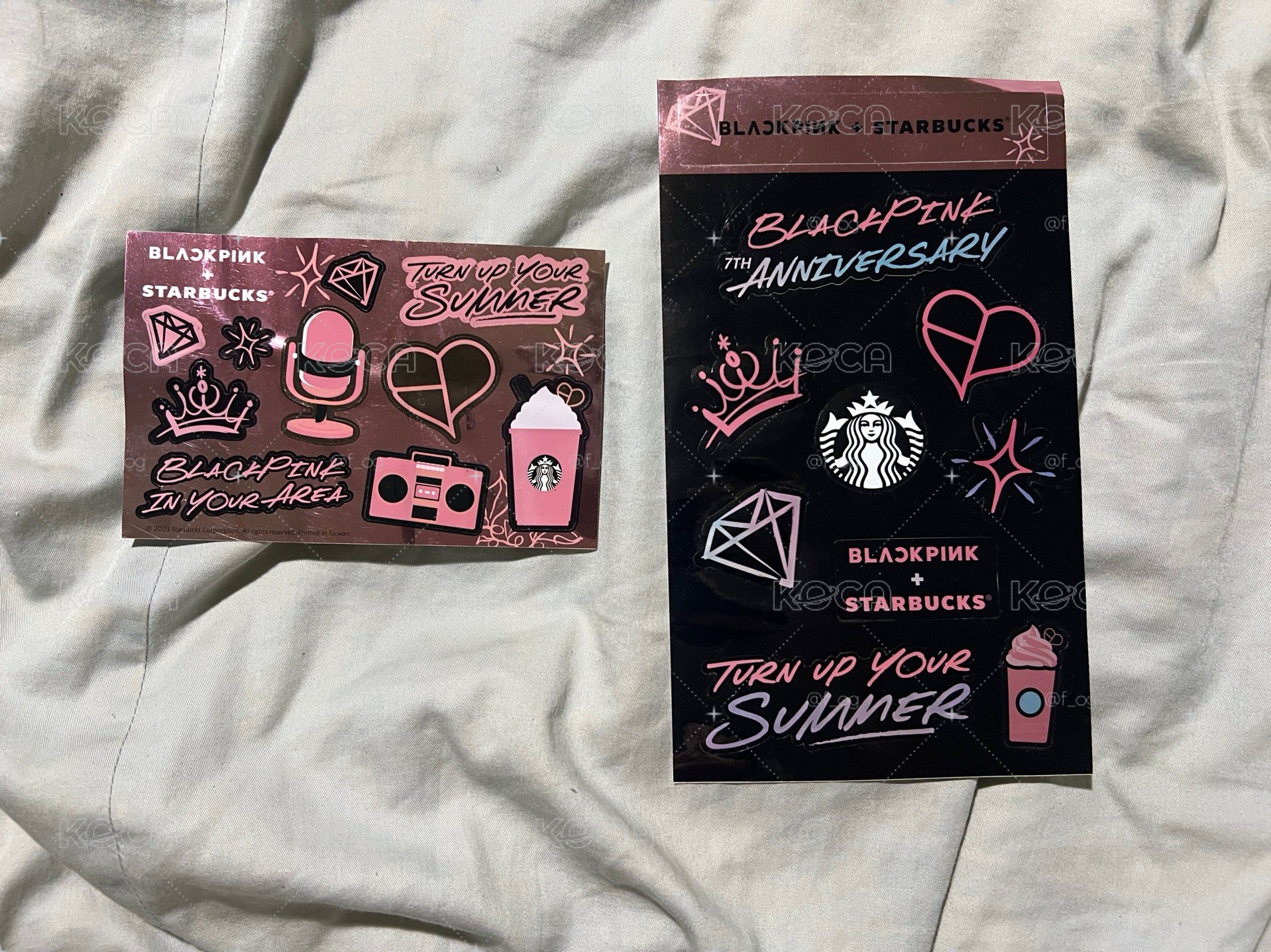 Blackpink 星巴克聯名貼紙