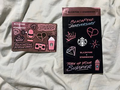 Blackpink 星巴克聯名貼紙