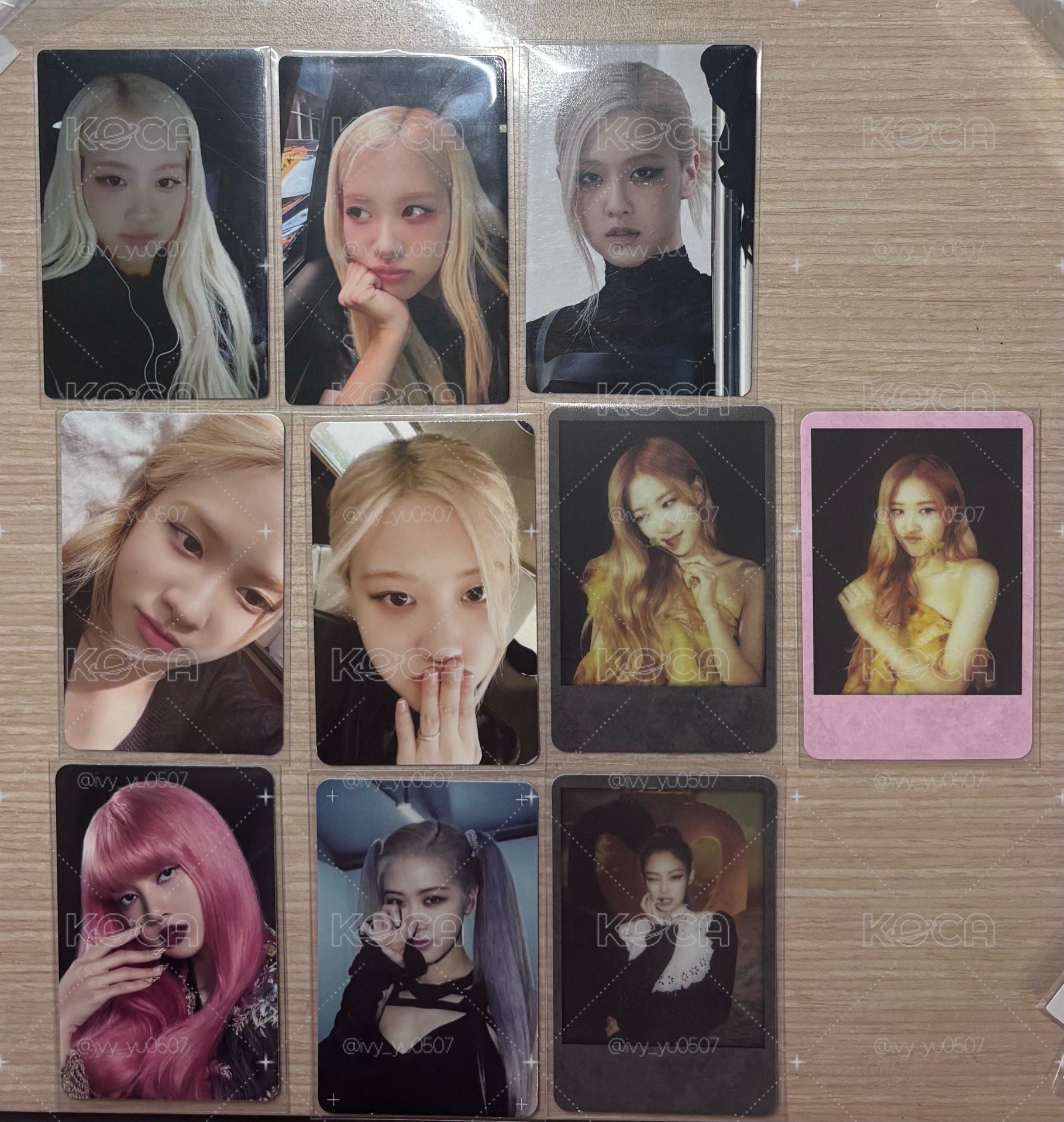 Blackpink rosé Rosie Lisa 滿額卡 周邊卡 專輯卡