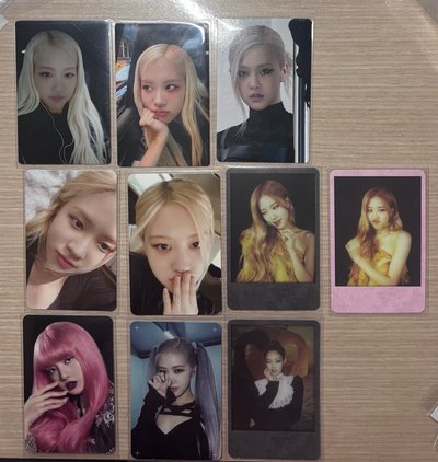 Blackpink rosé Rosie Lisa 滿額卡 周邊卡 專輯卡