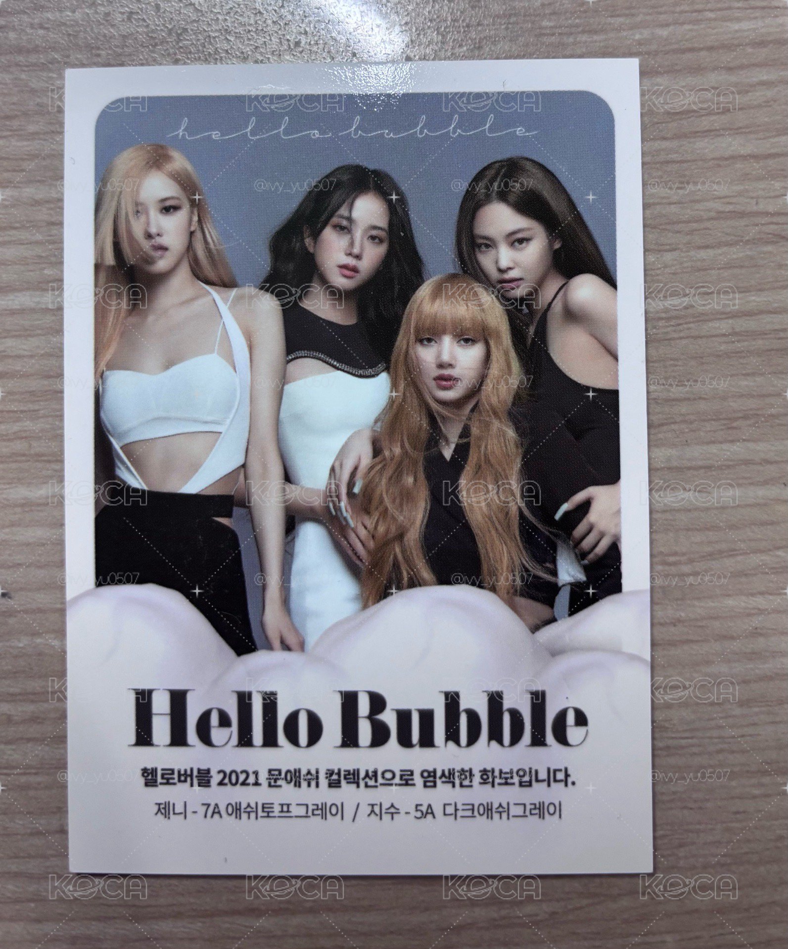 Blackpink jisoo Jennie rosé Lisa 魅尚萱團卡 非一般小卡尺寸