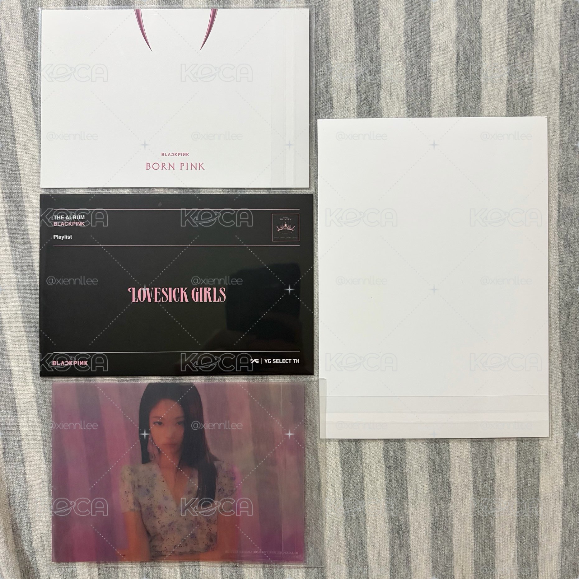 JENNIE明信片