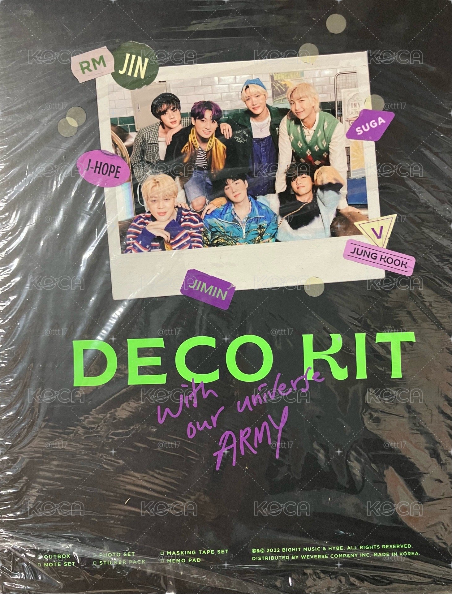 BTS 防彈 Deco kit